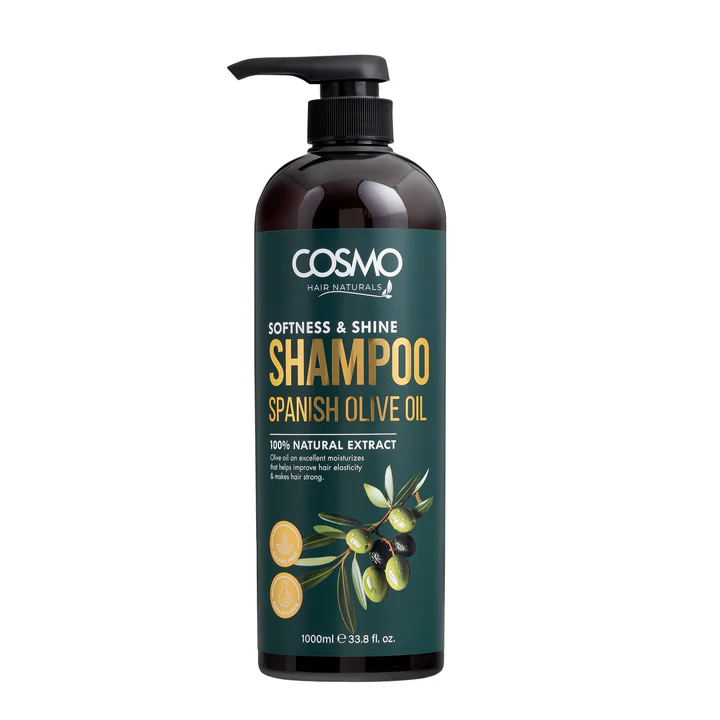 SOFTNESS & SHINE SPANISH OLIVE OIL SHAMPOO 100% NATURAL EXTRACT – 1000ML