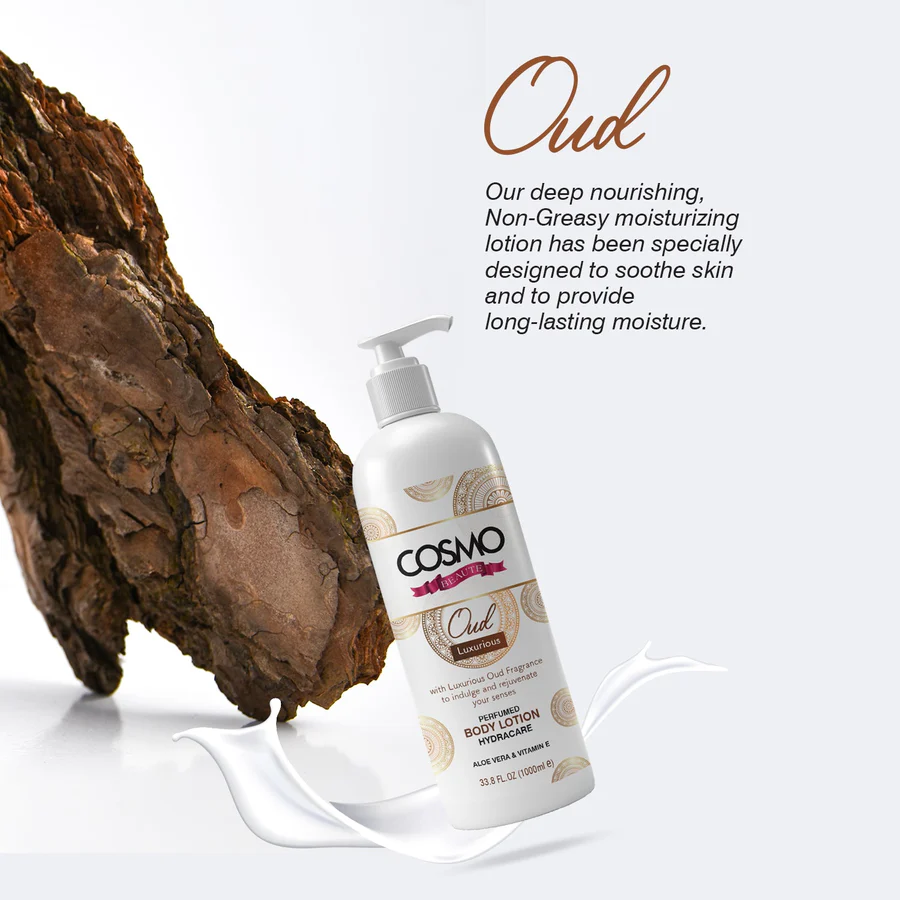 Cosmo Beaute Oud Luxurious Body Lotion - 1000ml - Image 2