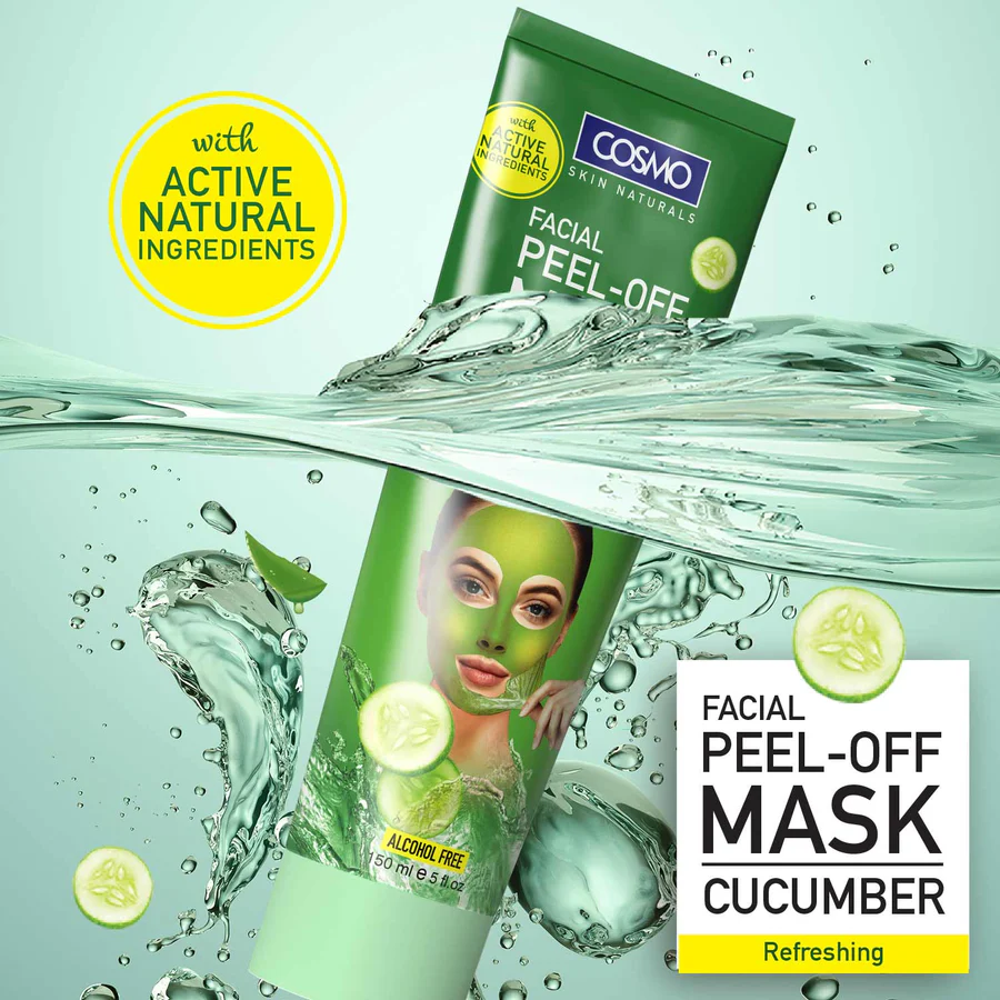 Cosmo Skin Natural Cucumber Peel-Off Mask - 150ml - Image 2