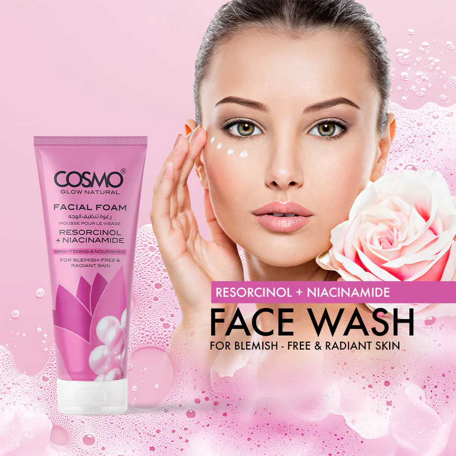 Cosmo Glow Natural Resorcinol + Niacinamide Facial Foam - 100g - Image 2