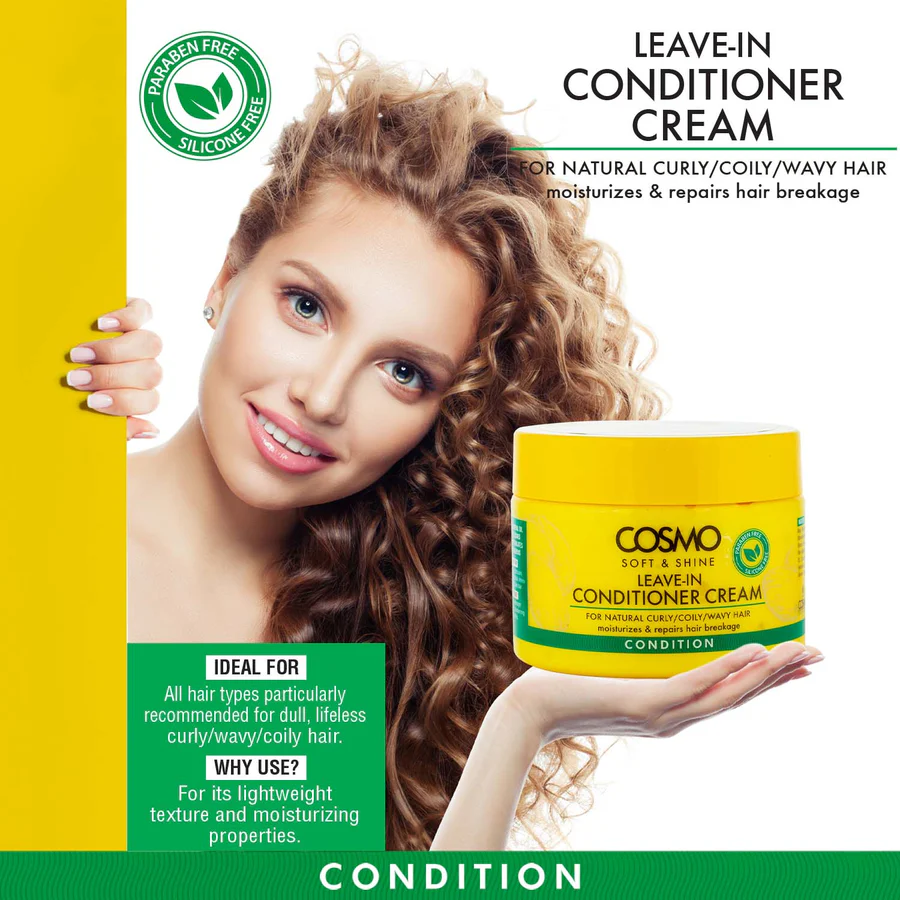 Cosmo Soft & Shine Soft & Shine Leave-In Conditioner Cream - 325g - Image 2