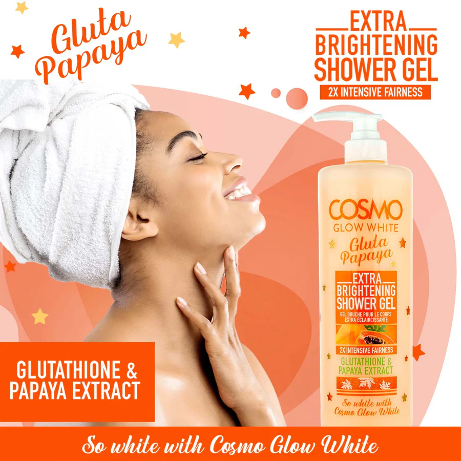 Cosmo Glow White Extra Brightening Shower Gel - 1000ml - Image 2